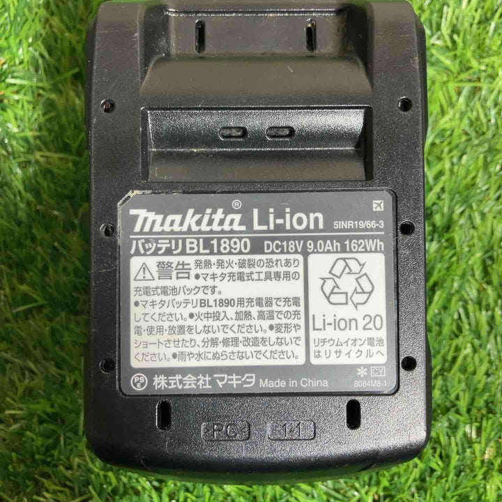 ★マキタ(makita) リチウムイオンバッテリー 18V/9.0Ah BL1890　充電回数1回【【戸田店】