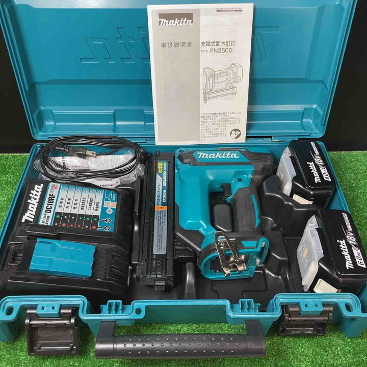 【美品】★マキタ(makita) コードレスフィニッシュネイラ FN350DRG バッテリー2個付き【岩槻店】