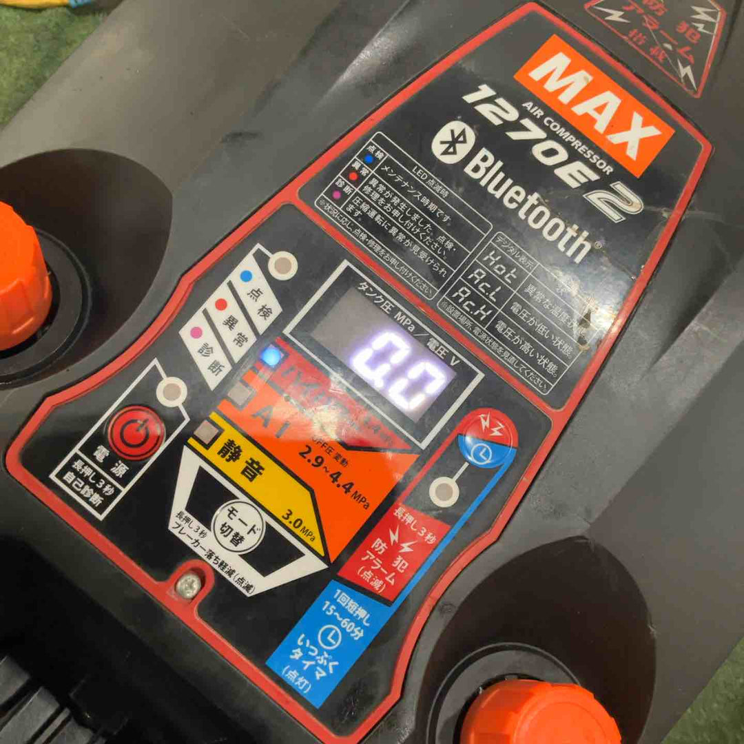 ★マックス(MAX) エアコンプレッサー AK-HH1270E2_ブラック 動作確認済【川口店】