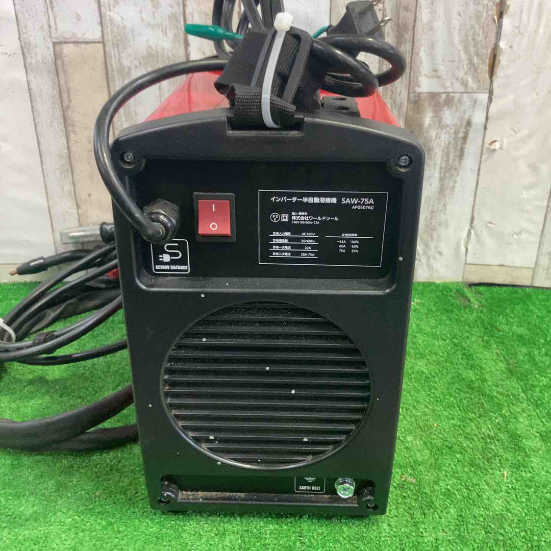 AP インバーター半自動溶接機 SAW-75A ｜ 溶接 DIY リフォーム 家具 自作 インテリア ハンドメイド 車 パイプ ケージ ガレージ 板金 電気 ワイヤー ステンレス【町田店】