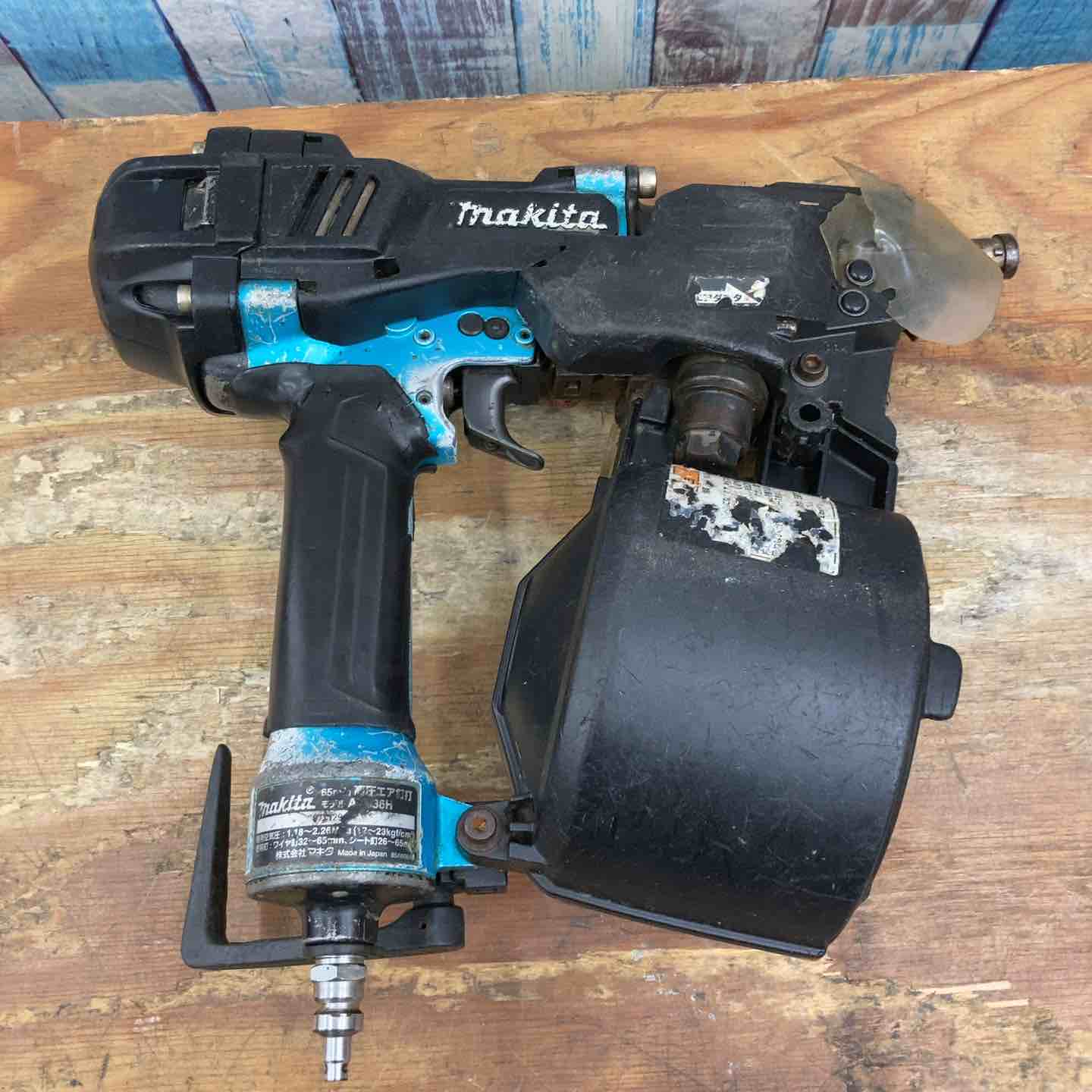 送料無料【中古品】マキタ(makita) 高圧エア釘打ち機 AN636H 65mm 本体