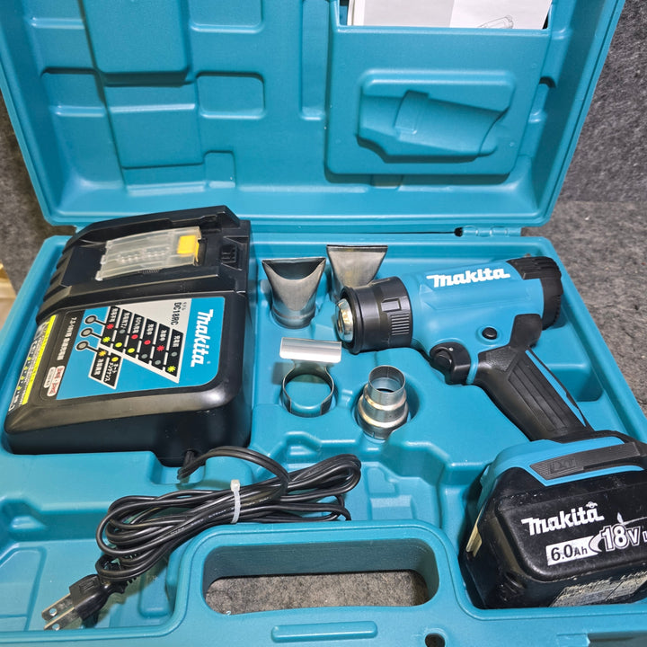 【未使用本体+中古18V 6.0Ahバッテリ・充電器】マキタ(makita) コードレスヒートガン HG181DRG【桶川店】