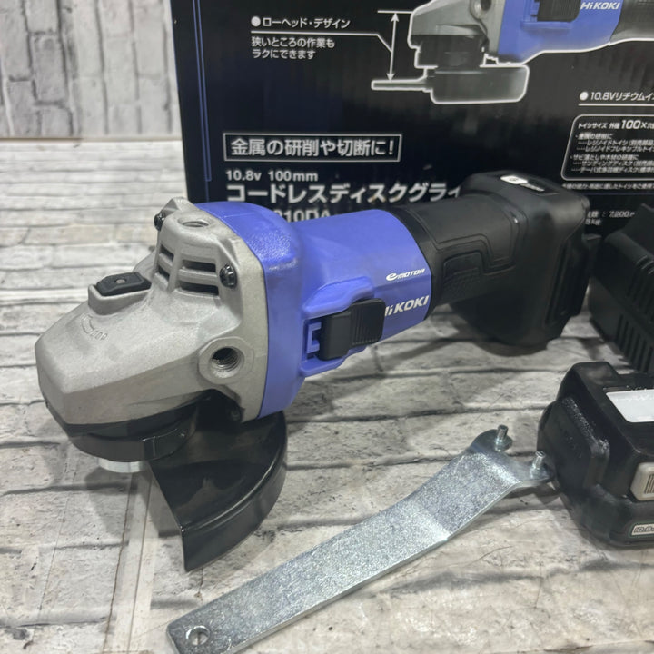 HiKOKI(ハイコーキ) 10.8V コードレスディスクグラインダ FG1210DA(ES) 100mm  蓄電池1個・充電器付き  【川口店】