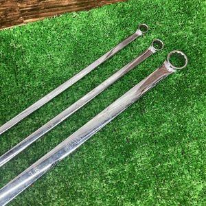 ▲マックツール(MACTOOLS)ストレートメガネレンチ各種3本まとめて　BHFM98W BHFM1011W BHFM1618W【川越店】