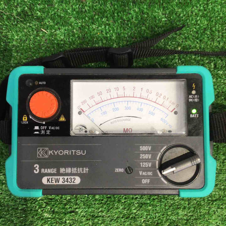 共立電気計器 KYORITSU 3レンジアナログ絶縁抵抗計 KEW3432【町田店】
