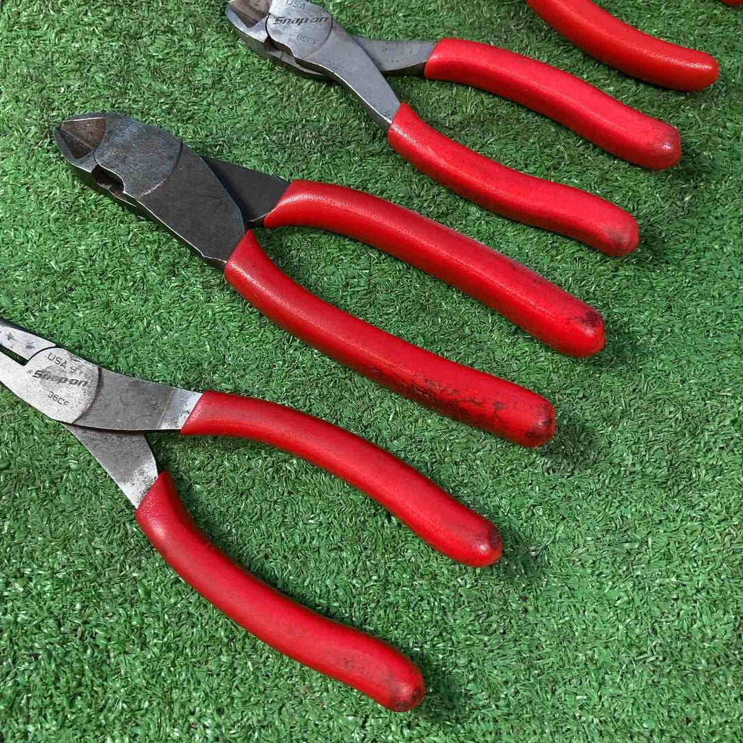 スナップオン/Snap-on ニッパー 86CF/87CF、ノーズプライヤー 96CF、ロングノーズプライヤー 496BCP/497CCP 計5点セット 【岩槻店】