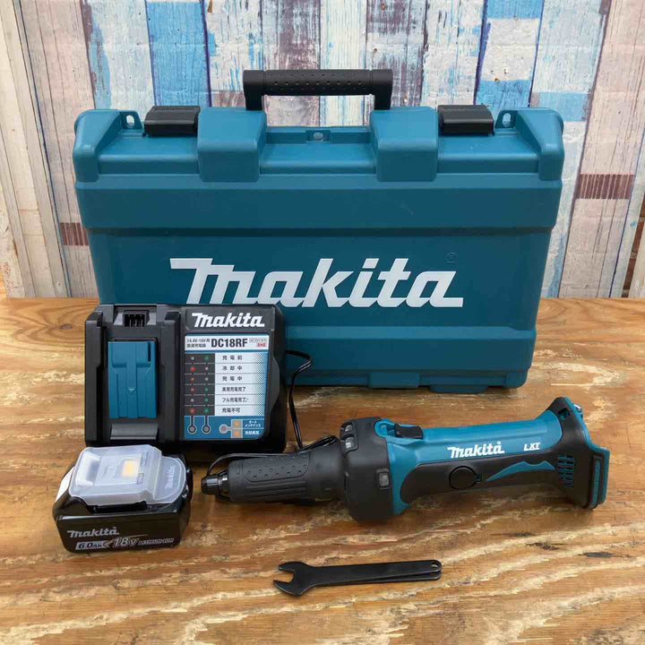 マキタ(Makita) 充電式ハンドグラインダ 18V6Ah バッテリ・充電器・ケース付 GD800DRG【柏店】