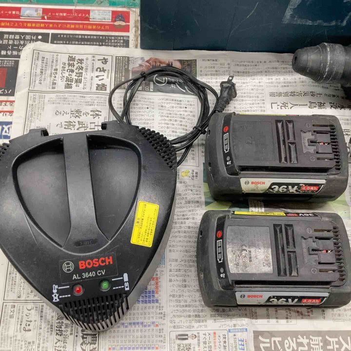 【中古品】★ボッシュ(BOSCH) コードレスハンマドリル GBH36VF-PLUS　36V4Ahバッテリー2個　充電器付属【戸田店】