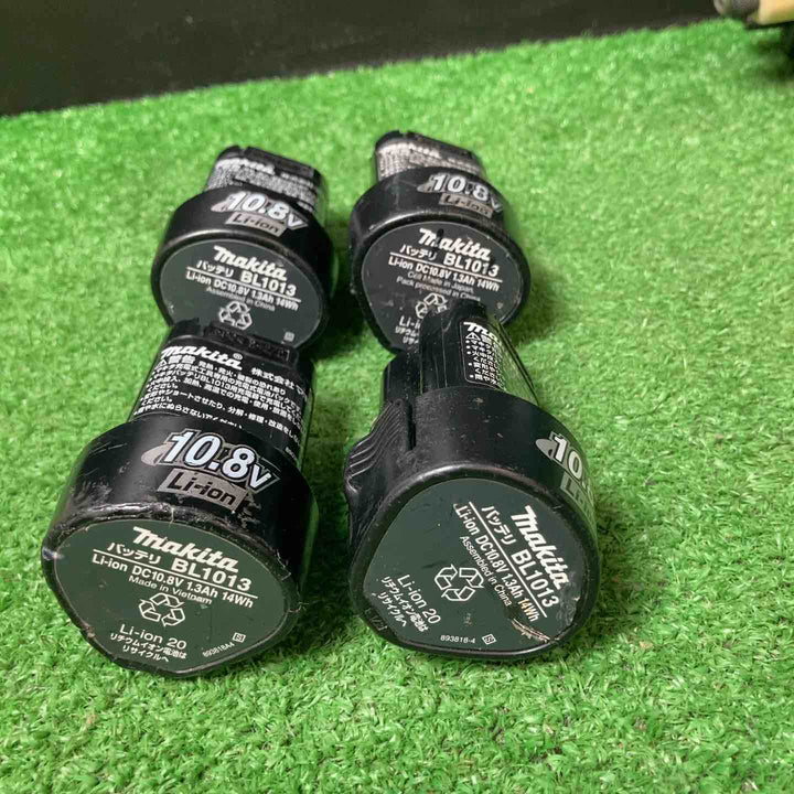 【中古品】◇充電式インパクト×2点＆充電式ドライバードリル×2点 (10.8V1.3Ahバッテリー×4、充電器付き) まとめ9点セット♪【岩槻店】