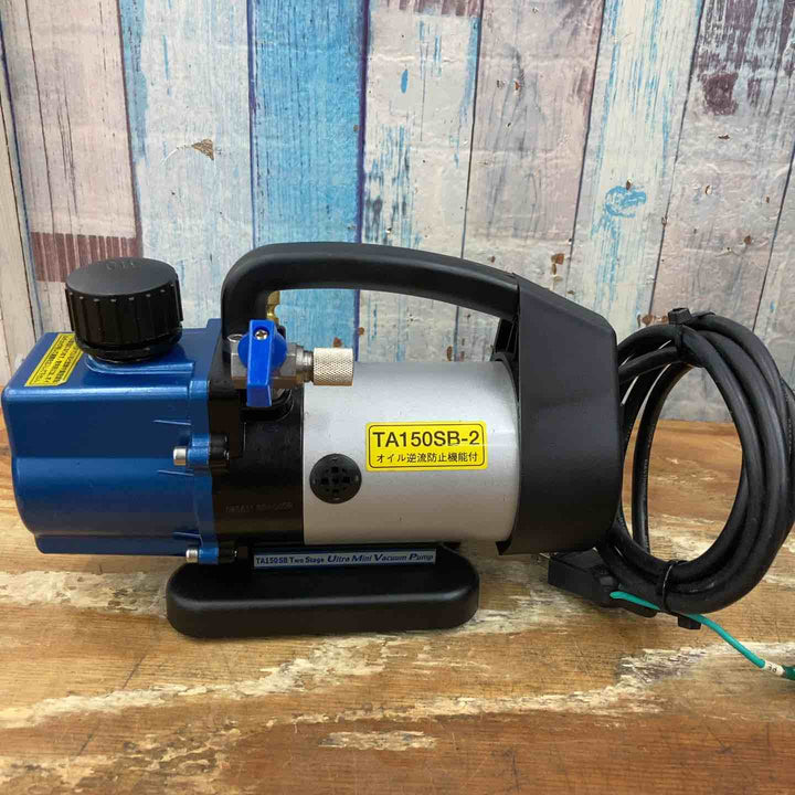 【中古品】◇タスコ(TASCO) オイル逆流防止機能付 真空ポンプ TA150SB-2 真空ゲージ付き！【柏店】