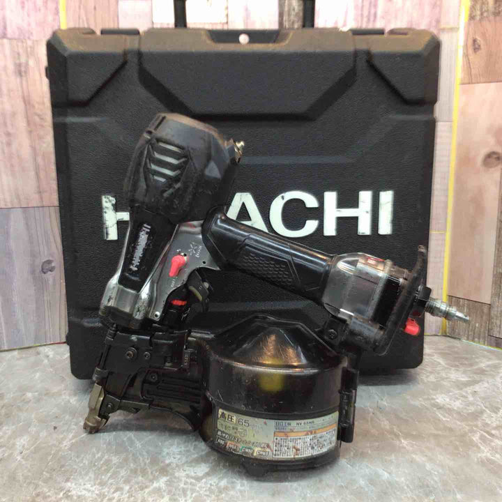【中古品】HITACHI ロール釘打ち機 NV65HR(SGK)銀鏡【八潮店】