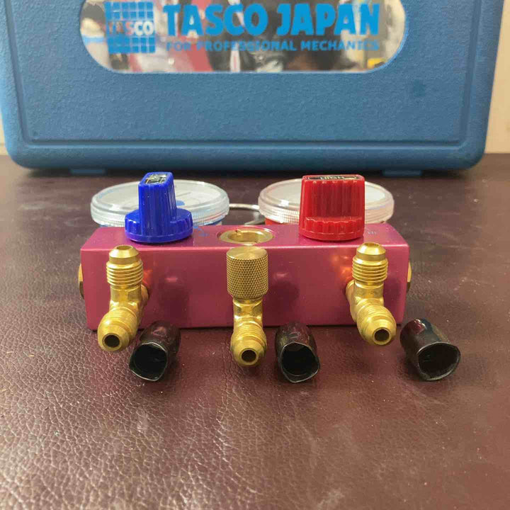 【中古美品】イチネンTASCO TA122Y R410Aボールバルブ式ゲージマニホールド【東大和店】