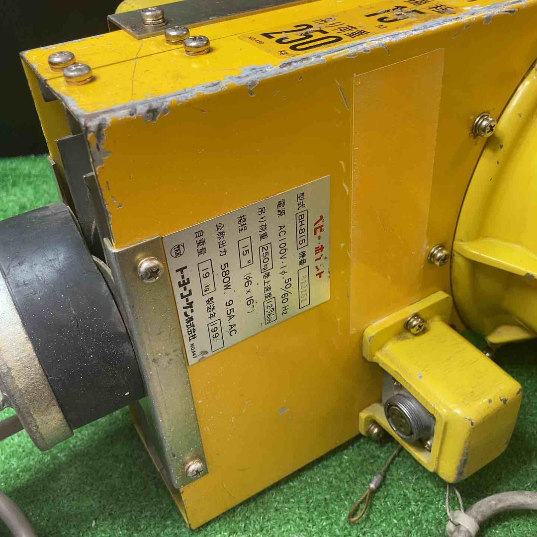 ◇トーヨーコーケン(TKK) 電動ウインチ(ワイヤー) ベビーホイスト  BH-815【岩槻店】