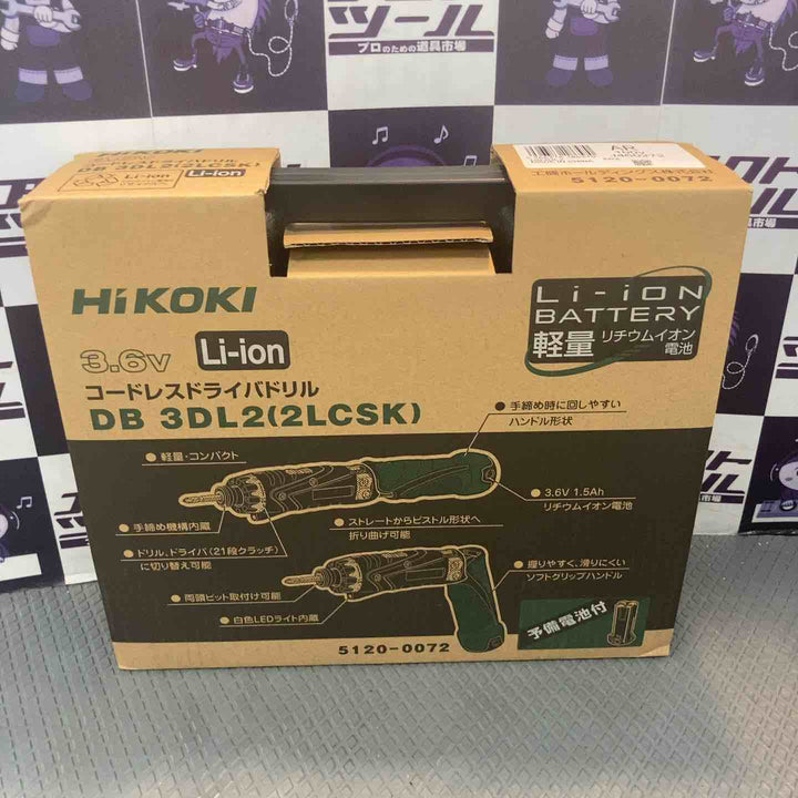 【未使用品】ハイコーキ(HIKOKI ※旧:日立工機)  3.6V コードレスペンドライバドリル   1.5Ah DB3DL2(2LCSK)【所沢店】