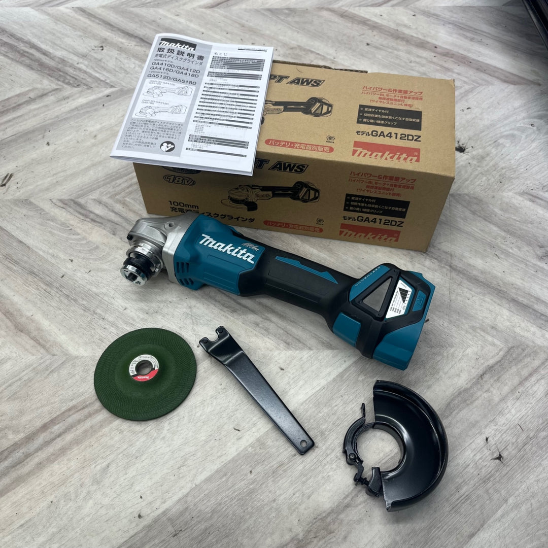 ★マキタ(makita) 100mmコードレスディスクグラインダ GA412DZ【越谷店】