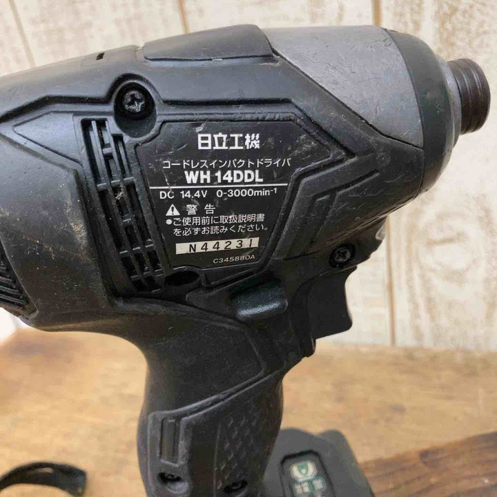 【中古品】★ハイコーキ(HIKOKI ※旧:日立工機) コードレスインパクトドライバー WH14DDL2(2LYPK)(B) 14V フルセット【柏店】