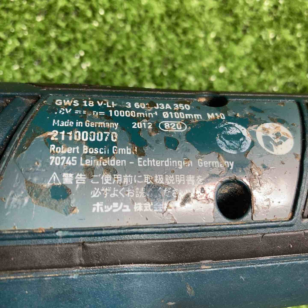 BOSCH(ボッシュ) 18Vバッテリーディスクグラインダー GWS18V-LI【川崎店】