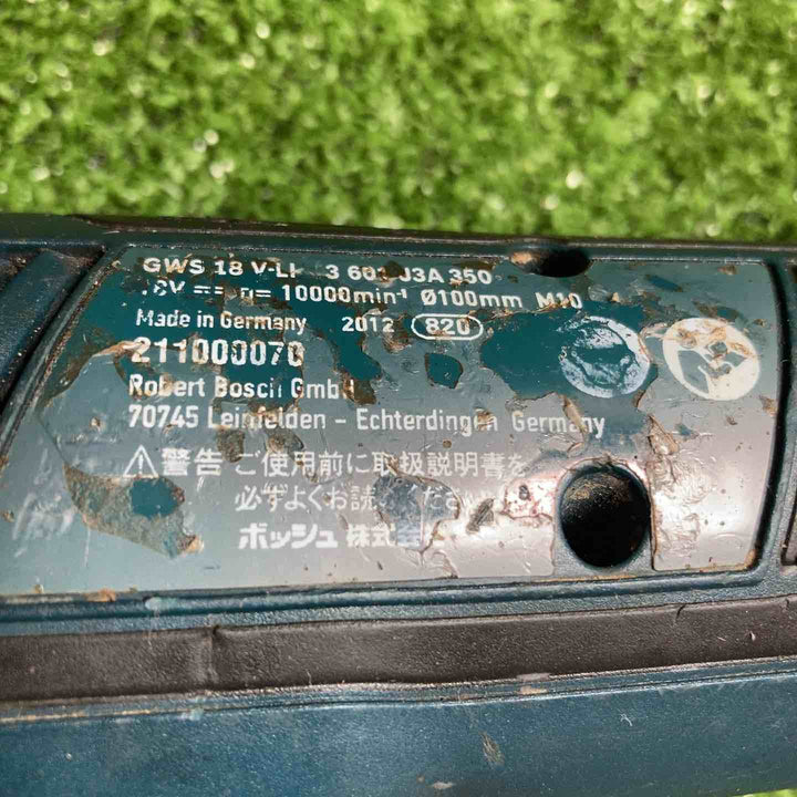 BOSCH(ボッシュ) 18Vバッテリーディスクグラインダー GWS18V-LI【川崎店】