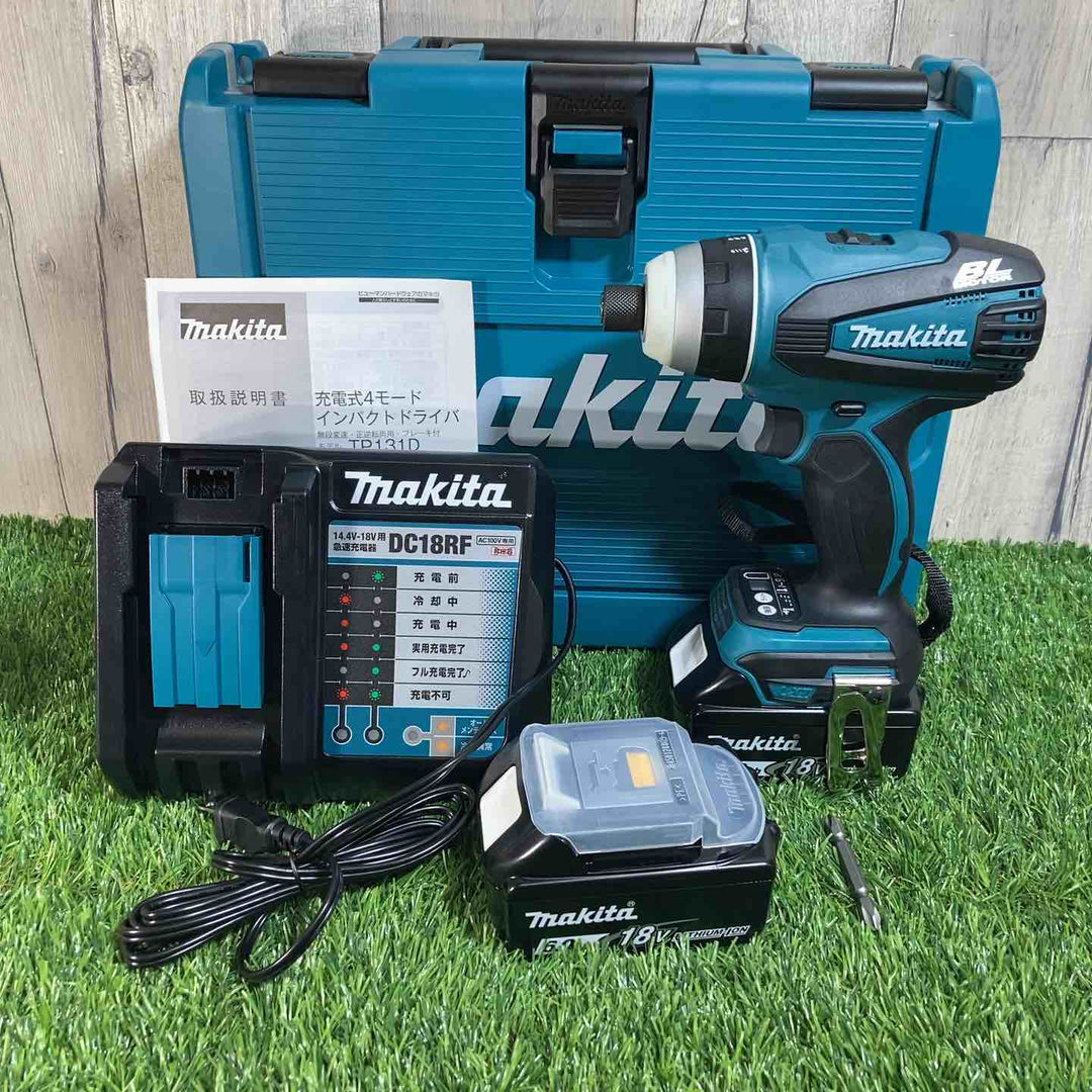 ★マキタ(makita)  18V コードレス4モードインパクトドライバー TP141DRGX 純正バッテリ付【戸田店】