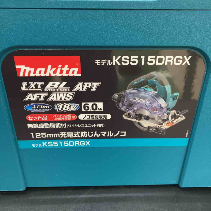 【未使用品】★マキタ(makita) 18V 125mmコードレス丸ノコ KS515DRGX【川越店】