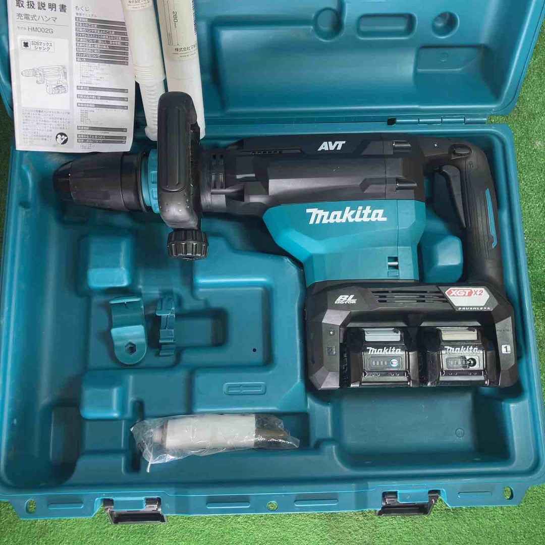 ★マキタ(makita) コードレスハンマ HM002GZK ●BL4040(40V・4.0Ah)×2個・チゼル2本付き ※充電器は付属無し【岩槻店】
