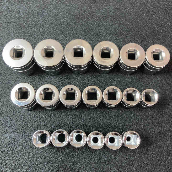 【中古美品】ブルーポイント(BluePoint)3/8インチ シャローソケット 6角6P(BLPSM386-3824) 6㎜-24㎜ 19個 Snap-on【東大和店】