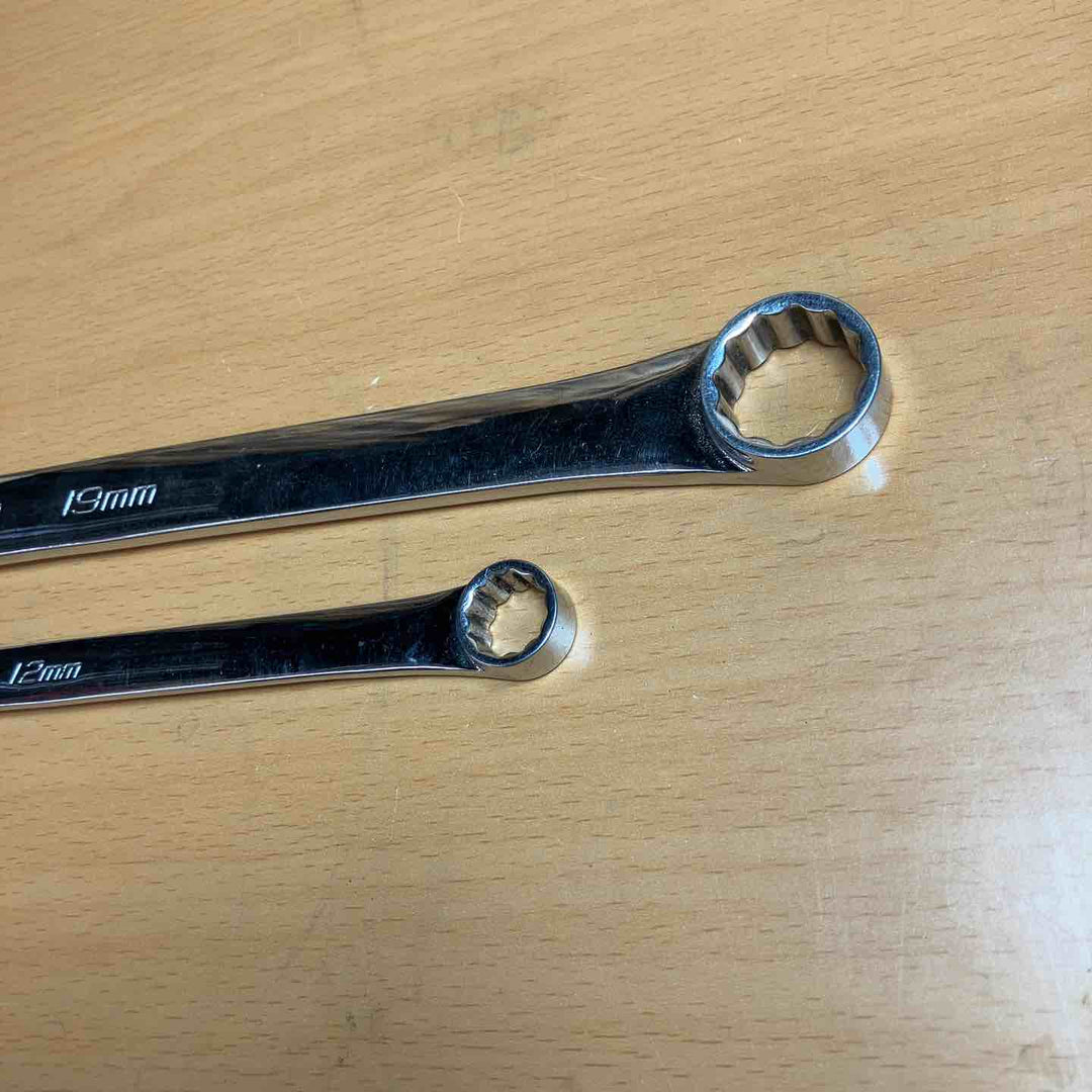 スナップオン(Snap-on ストレートメガネレンチ ロングハンドル XDHFM1012 1719 10-12mm 17-19mm 2点セット【越谷店】