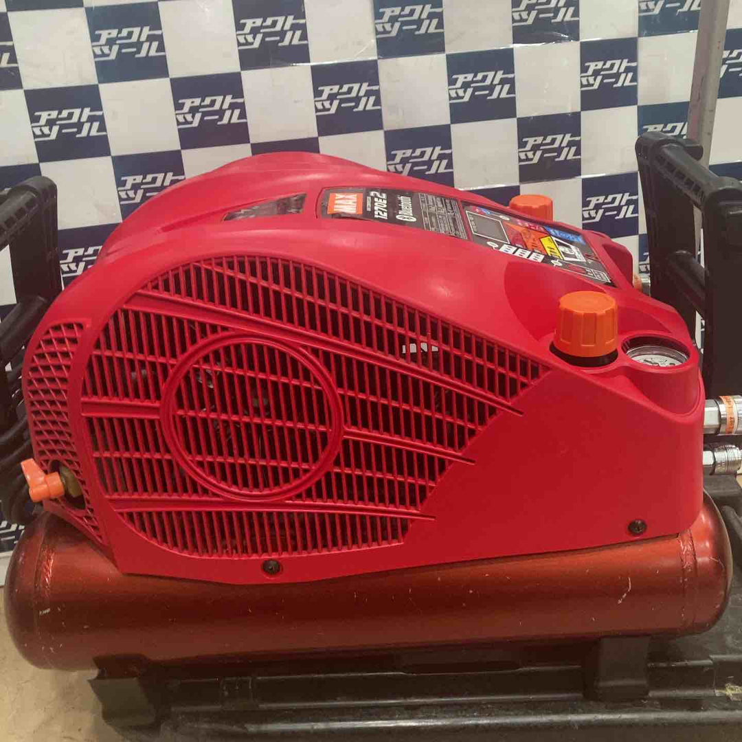 ★マックス(MAX) エアコンプレッサー AK-HH1270E2_レッド【草加店】