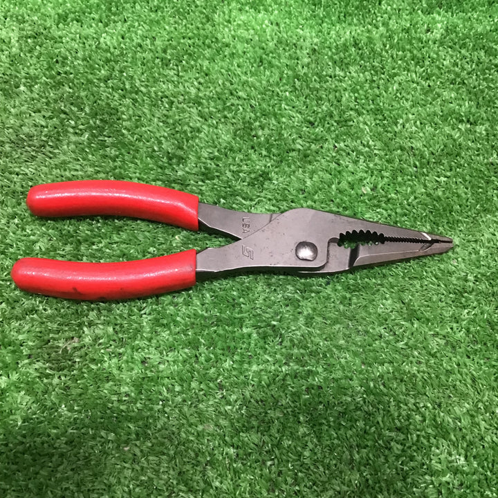 スナップオン(Snap-on) ロングノーズスリップジョイントプライヤー LN46ACF USA【中古品】