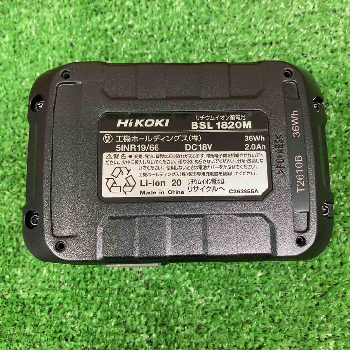 【未使用品】 ハイコーキ/HIKOKI ※旧:日立工機 リチウムイオンバッテリー 18V/2.0Ah BSL1820M 【鴻巣店】