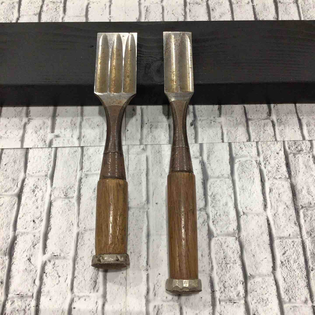 助丸 追い入れ鑿 2本組 約42mm/約30mm 【川口店】