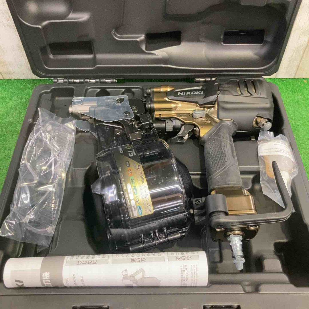 ★ハイコーキ(HIKOKI ※旧:日立工機) 高圧エア釘打ち機 NV75HRA(N)【町田店】