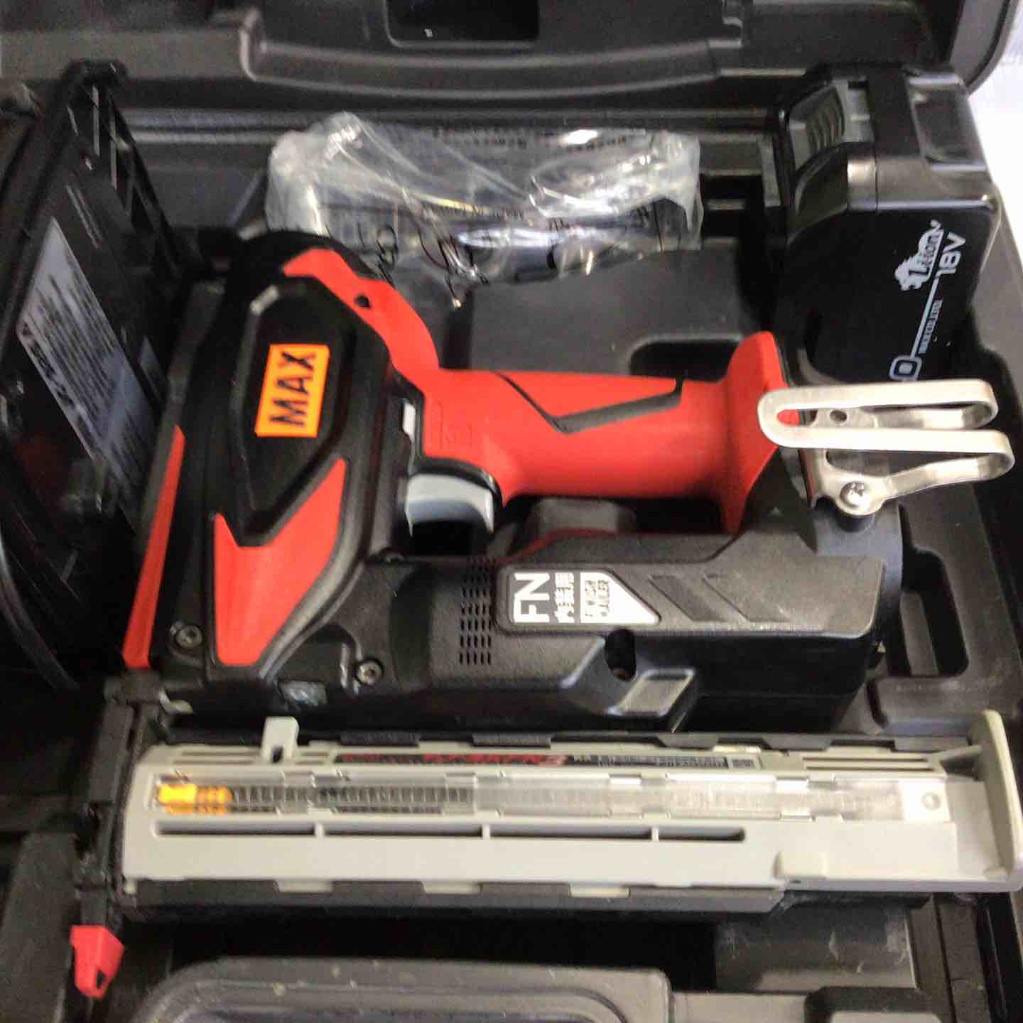 中古品◇MAX コードレスフィニッシュネイラ TJ-35FN3-BC/1850A◇C