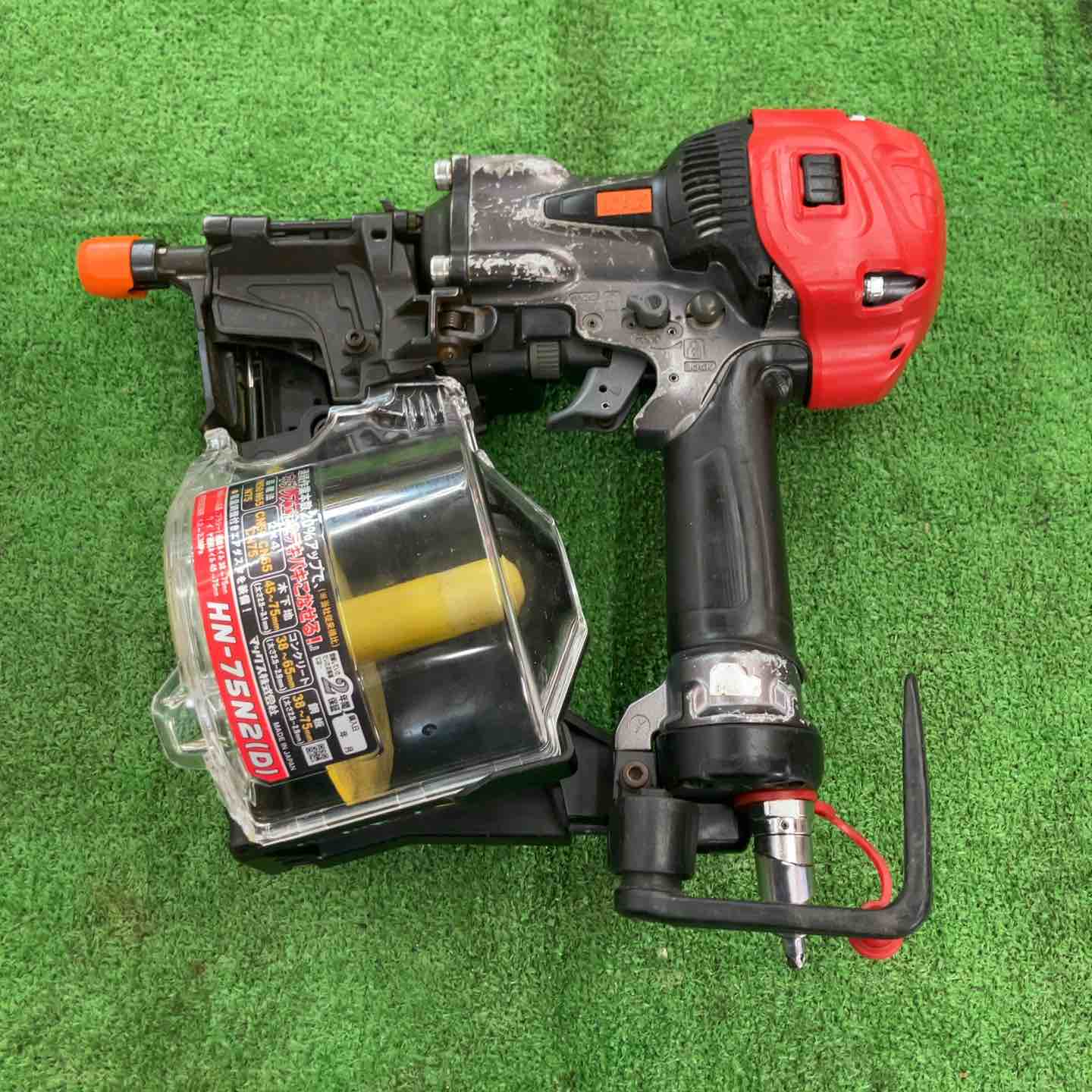 中古品】 マックス/MAX 高圧エア釘打ち機・HN-75N2(D)-G 【桶川