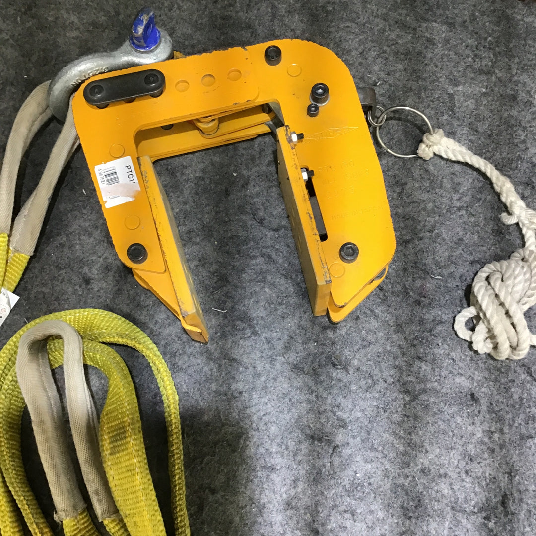 【中古品・1台のみ】スーパーツール 梁吊クランプ PTC150 ※OHのベルトスリング付き【桶川店】
