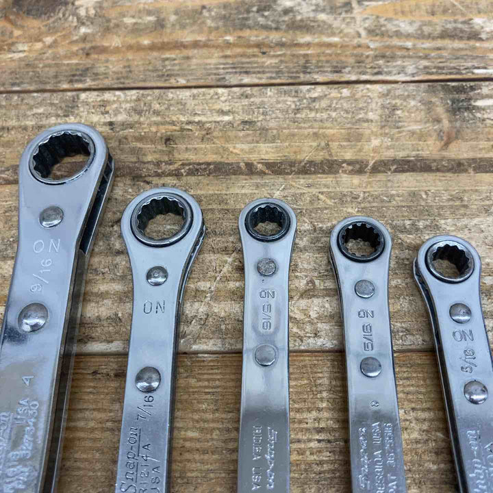 【中古品】 スナップオン(Snap-on) 板ラチェットまとめ R1618、R810A、R1012A、R1214A、RES810A 5個セット 【東大和店】