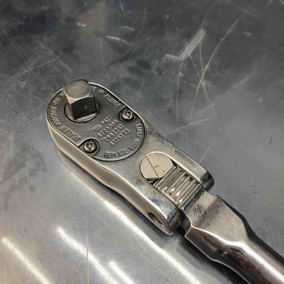 スナップオン(Snap-on)3/8エクストラロングロッキングフレックスラチェット FHLLX80 グリーン【川越店】