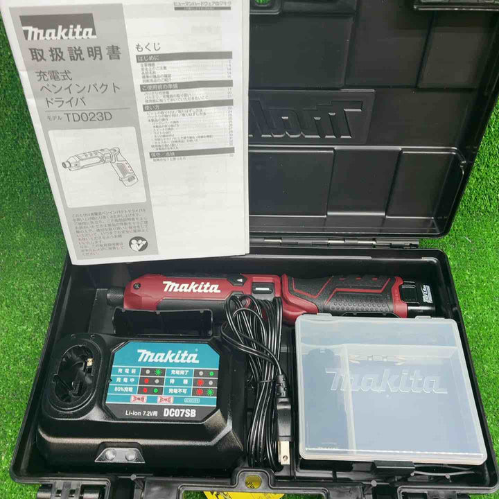 【美品】 マキタ (makita) 7.2V コードレスペンインパクトドライバ TD023DHXAR【藤沢店】