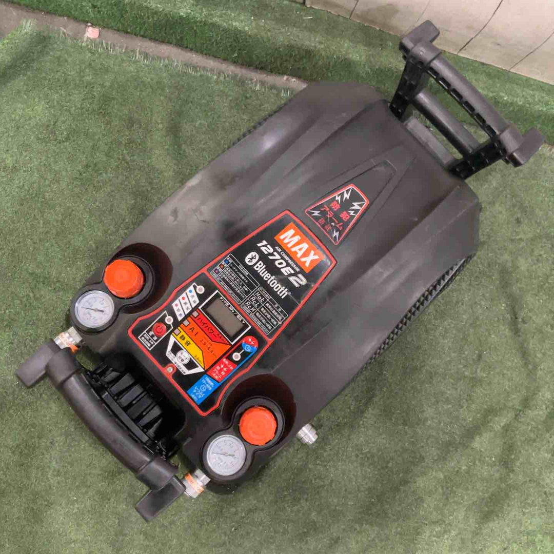 ★マックス(MAX) エアコンプレッサー AK-HH1270E2_ブラック 動作確認済【川口店】