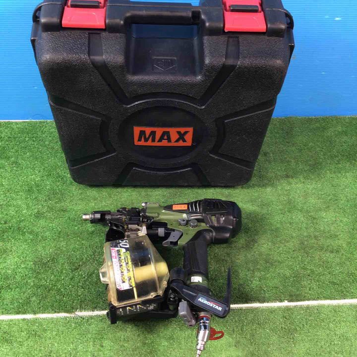 ★マックス(MAX) 高圧エア釘打ち機 HN-50N4(D)_ミリタリーグリーン【岩槻店】