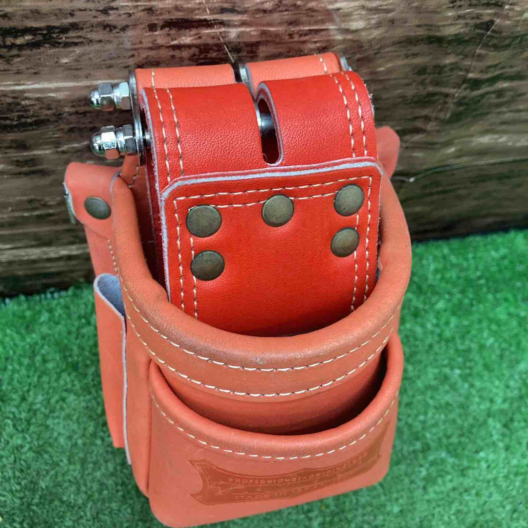 特価　ニックス チェーン式最高級硬式グローブ革小物腰袋(レッド) KGR-201VADX【川越店】