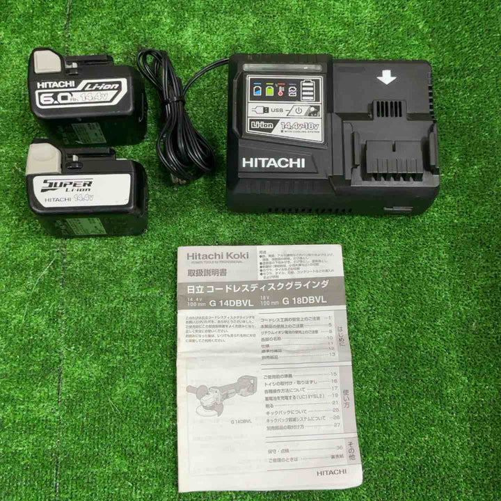 ◇ハイコーキ(HIKOKI ※旧:日立工機) コードレスディスクグラインダ G14DBVL(LJCK)(R)【草加店】