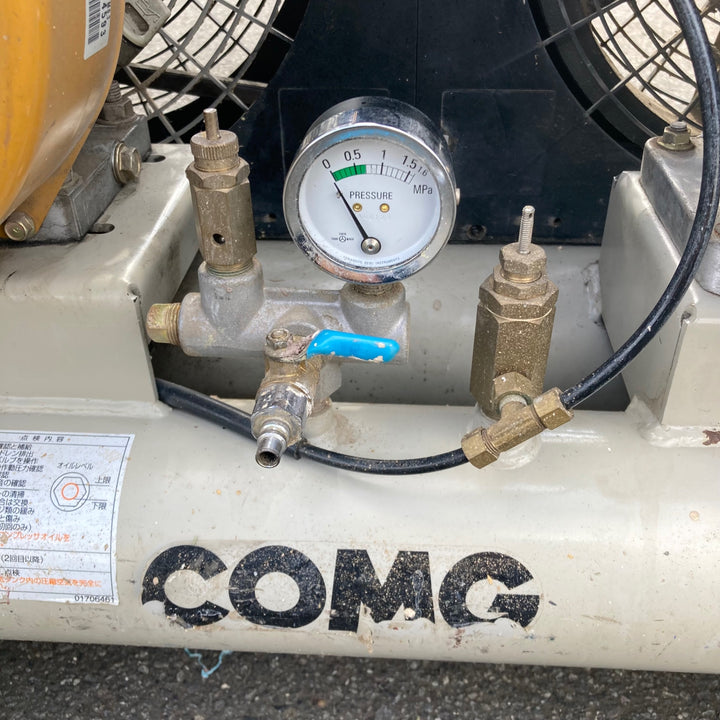 【中古品/店頭受取り限定】アネスト岩田 エンジンコンプレッサ PLUE33-7 3.7kw 5馬力【東大和店】
