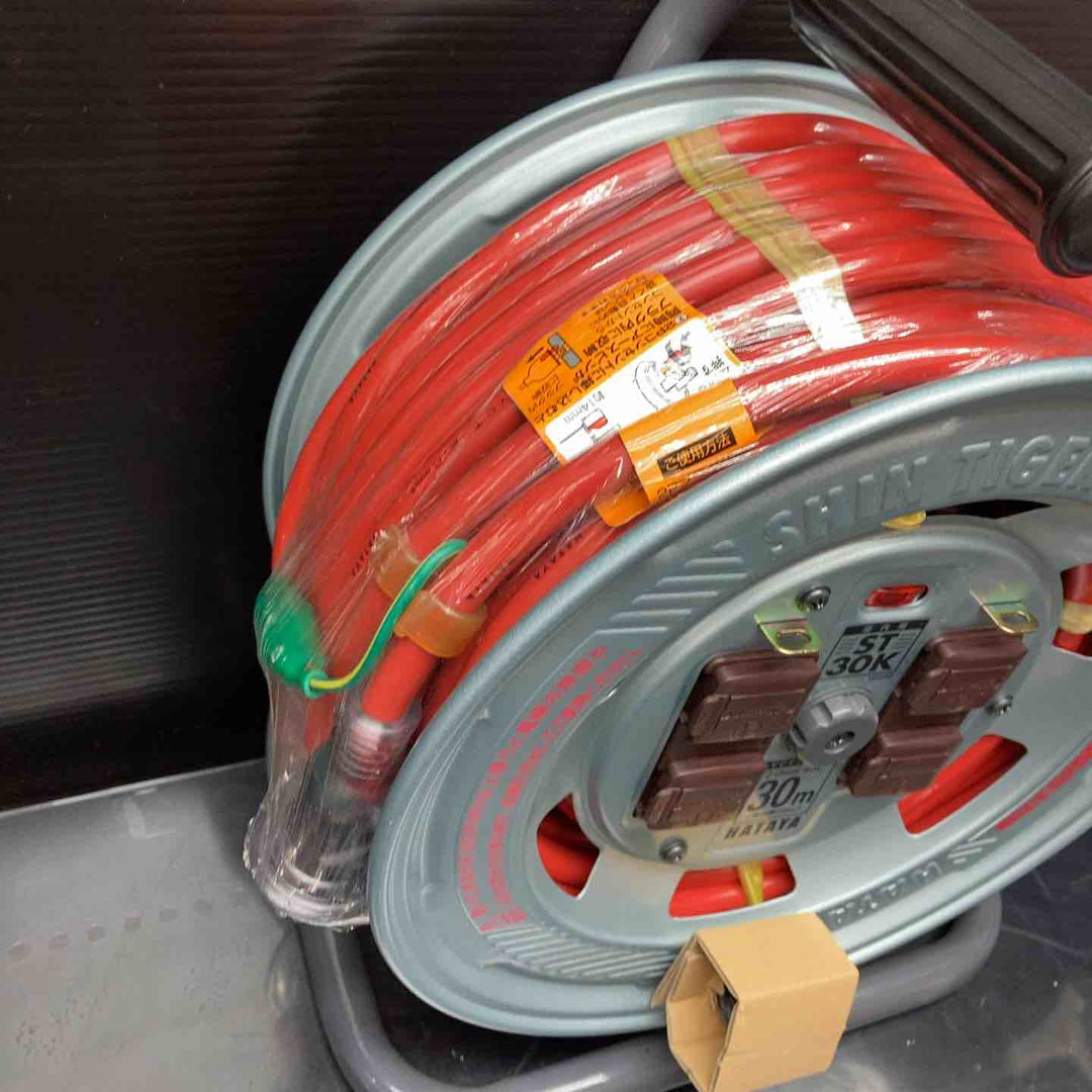 ◇ハタヤ(HATAYA) シンタイガーリール 30m ST-30K 電工ドラムコード【川越店】