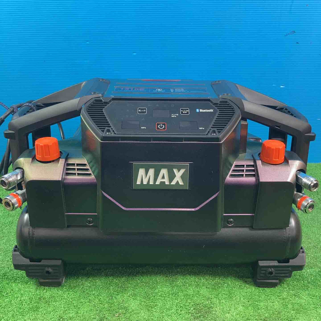 【美品】◇マックス(MAX) 高圧専用 エアコンプレッサー AK-HH1310E【高圧×4】＿グリーンアメジスト【岩槻店】