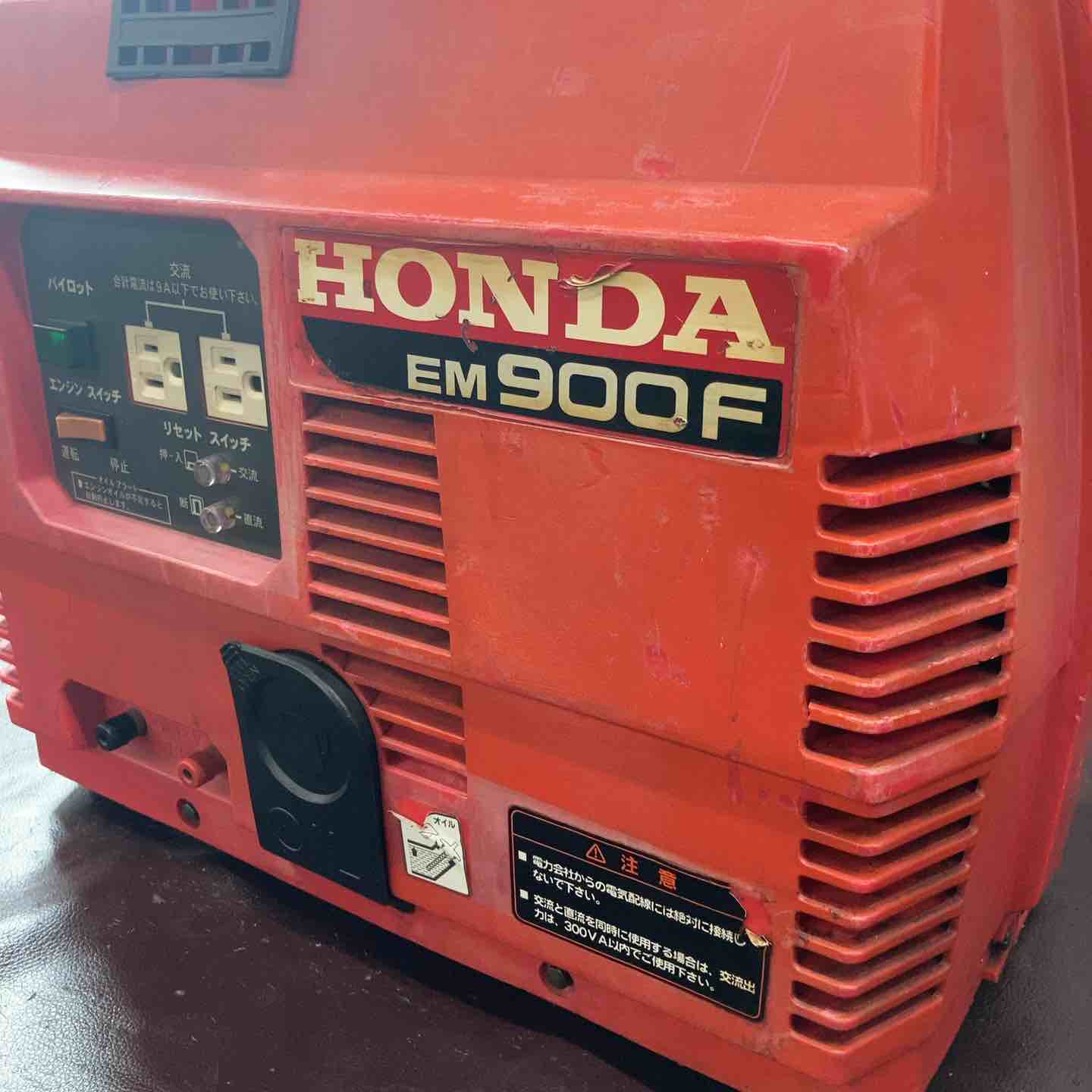 中古品】◇ホンダ(HONDA) 発電機 EM900F ヒッポ hippo 50Hz【東大和店