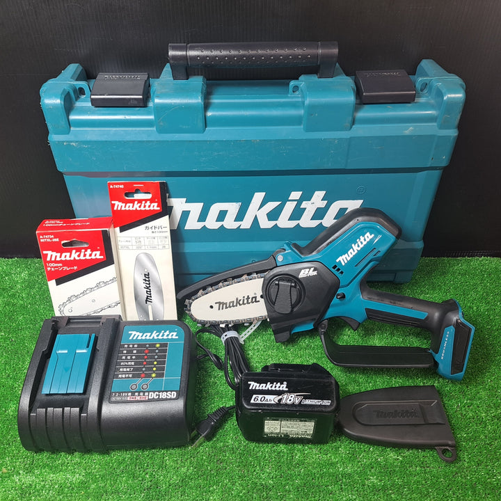 マキタ/makita 18V コードレスハンディソー MUC101DRG チェンソー 予備の替刃、ガイドバー付き【岩槻店】