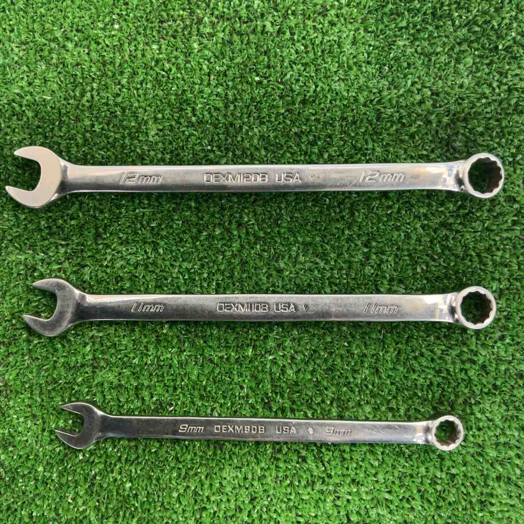 スナップオン(Snap-on) コンビネーションレンチ OEXM90B/12B/10B 3本セット【草加店】