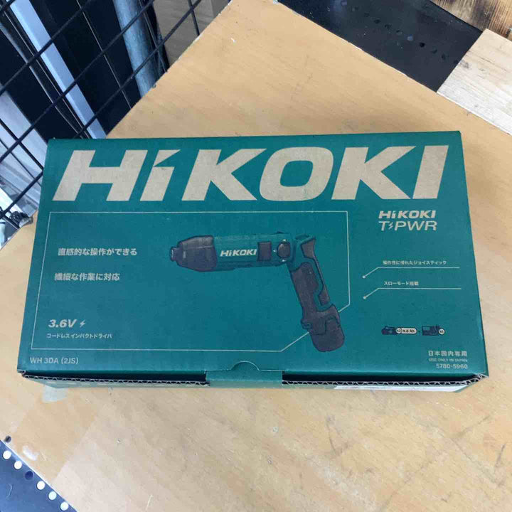 ★ハイコーキ(HIKOKI) コードレスインパクトドライバー WH3DA(2JS) バッテリー2個 充電器付【越谷店】