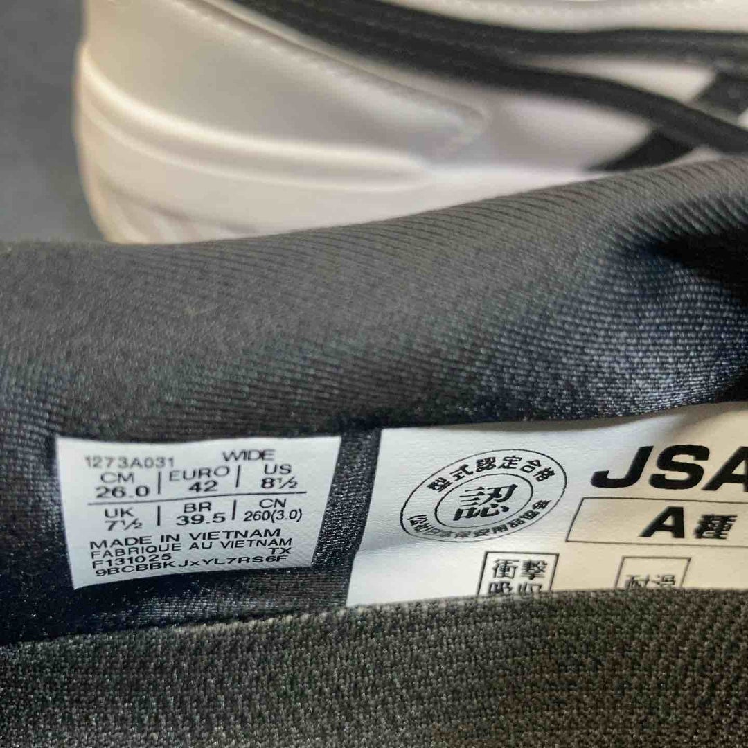 【未使用品】アシックス ASICS 安全靴 WINJOB CP211 SLIP-ON 26.0cm WHITE/BLACK【八潮店】